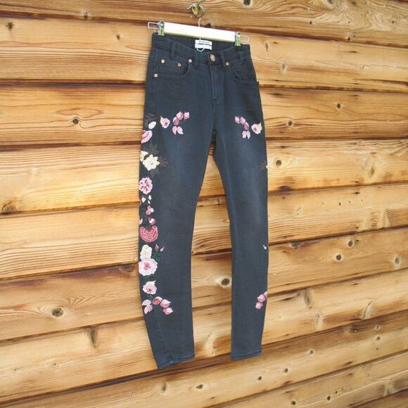 NWT One Teaspoon Embroidered Bird Of Paradise Jeans - Picture 4 of 12